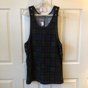 My Michelle Vintage 90s Plaid Jumper Dress